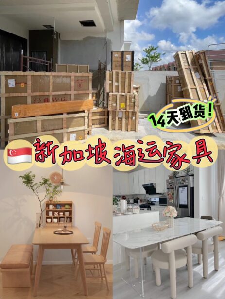 新加坡海运淘宝家具，14天就送到啦‼️双清包含派送上门！