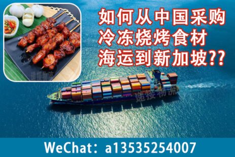 如何从中国采购冷冻烧烤食材海运到新加坡？